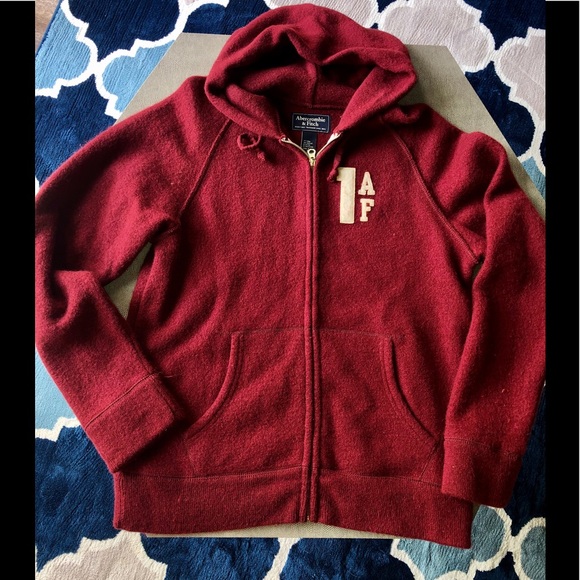 Abercrombie & Fitch Other - Abercrombie & Fitch Wool Zip Up Hoodie Sweatshirt